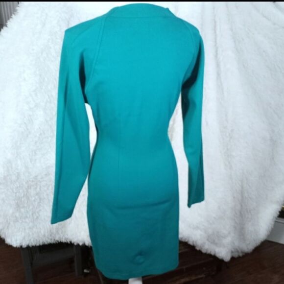 BRASS PLUM GREEN MIDI DRESS SZ.S EUC - Picture 6 of 8